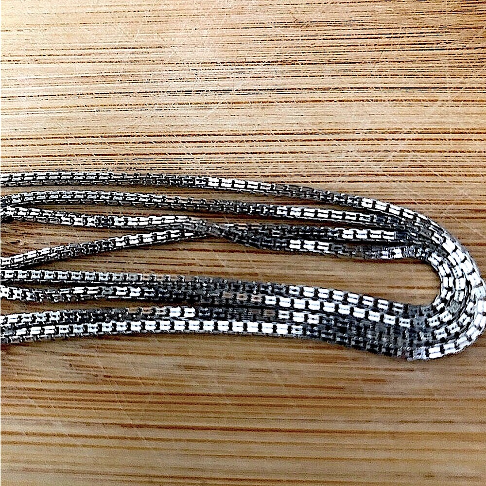 $39 Nicky Butler Estate 24" Box Chain Sterling Marked NB 925 INDIA - Picture 3 of 6